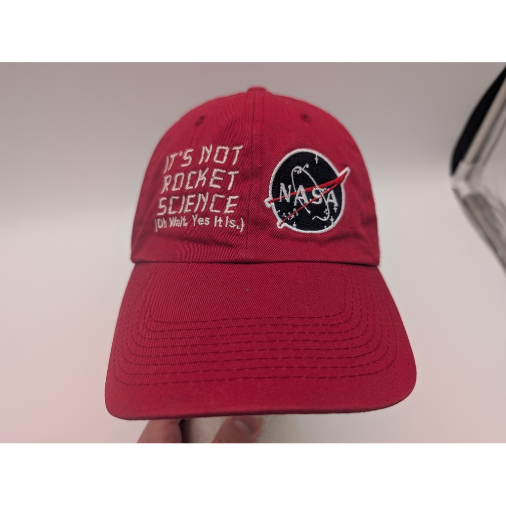 NASA U.S. Space & Rocket Center Red Hat It's Not Rocket Science Baseball Cap